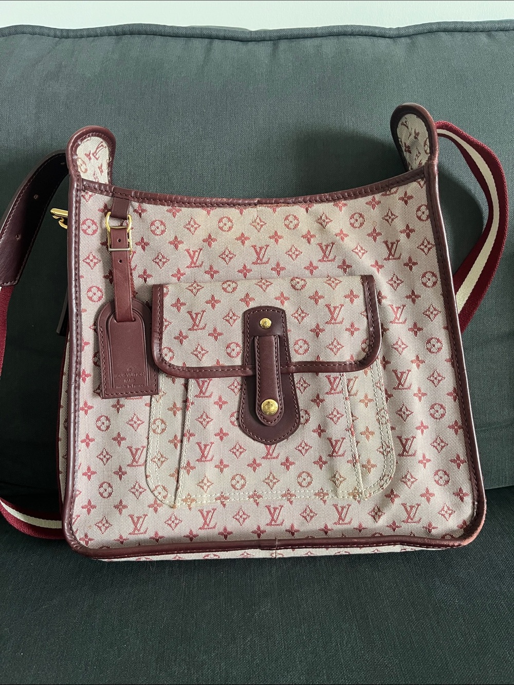 Louis Vuitton Pink and Burgundy Monogram Crossbody Bag